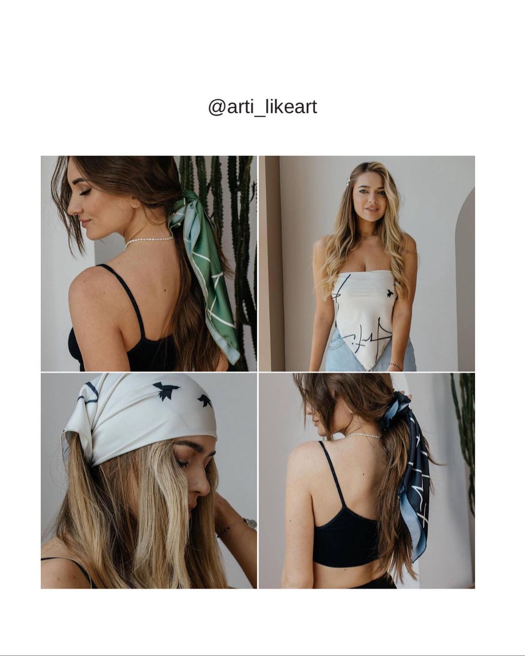 Тренд літа: 6 ідей, як стильно носити хустку